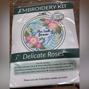 Embroidery Set with Hoop “this took forever”‎ new